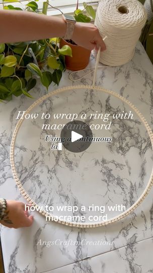 Macrame Wrap Knot, Larks Head Knot, How To Wrap, Macrame Knot, Macrame Tutorial, Macrame Cord, Macrame Patterns, Macrame Diy, Twine