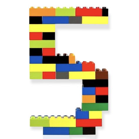 Ninja Lego, 5 Birthday, Toddler Ideas, Number Five, Lego Birthday, Lego Bricks, Lego Party, Lego Marvel, Number 5