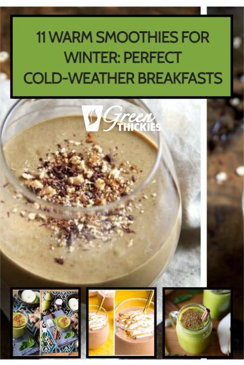 Warm Smoothies, Winter Smoothie Recipes, Hot Smoothie, Winter Smoothies, Winter Breakfast, Smoothie Diet Plan, Fruit Ideas, Best Smoothie, Healthy Breakfast Smoothies