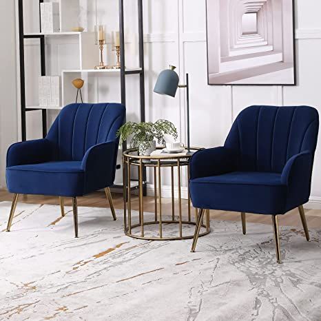 Navy Blue Armchair, Grey Sofa With Blue Chairs, 2 Accent Chairs, Navy Blue Chairs Living Room, Single Chairs Living Room, Blue Accent Chairs For Living Room, Blue Accent Chairs Living Room, Navy Blue And Grey Living Room, Navy Blue Office