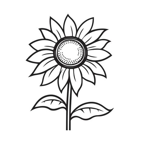 Sunflower Outline, Sunflower Line Art, Floral Line Drawing, black and white sunflowers vector illustration Sunflower Clip Art Black And White, Sunflower Clipart Black And White, Sunflower Drawing Black And White, Flower Outline Drawing, Sunflower Line Art, Sunflower Doodle, Sunflower Outline, Sunflower Black And White, Floral Line Drawing