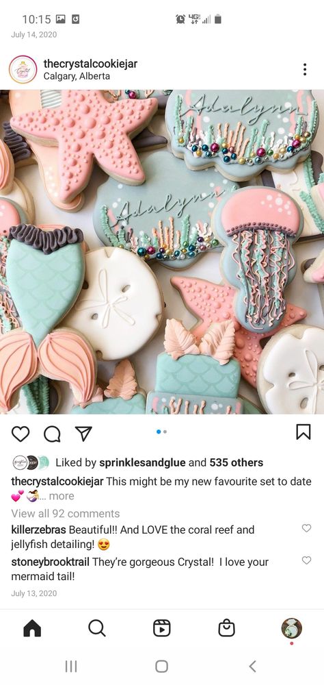 Ocean Cookies, Seashell Cookies, Kids Cookies, Mermaid Cookies, Sea Baby Shower, Shower Cookies, Mermaid Baby Showers, Pretty Cookies, Cookies For Kids