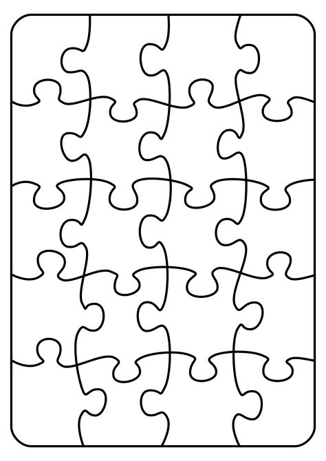 Printable Sudoku, Puzzle Piece Template, Puzzle Piece Art, Puzzle Piece Crafts, Puzzles Printable, Idee Cricut, Puzzle Crafts, Art Puzzle, Printable Puzzles