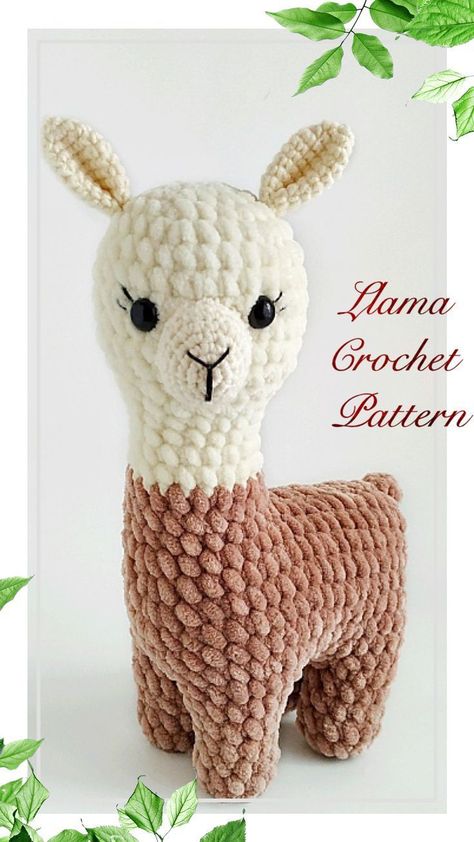 Crochet Llama, Llama Plush, Crochet Toys Free, Easy Crochet Animals, Pola Amigurumi, Crochet Animals Free Patterns, Crochet Amigurumi Free, Crochet Animal Patterns, Fun Crochet Projects