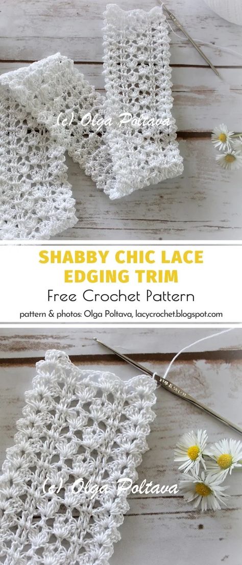 Crochet Edging Patterns Free, Crochet Border Patterns, Crochet Edging Patterns, Crochet Lace Edging, Crochet Lace Pattern, Crochet Lace Trim, Crochet Borders, Crochet Instructions, Handmade Lace