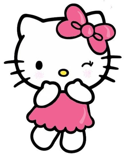 Hello Kitty Cut Out Template, Hello Kitty Poses, Hello Kitty Y Melody, Hello Kitty Icons Pink, Hello Kitty Winking, Hello Kitty Standing, Hello Kitty Cumpleaños, Happy Hello Kitty, Kuromi And Melody