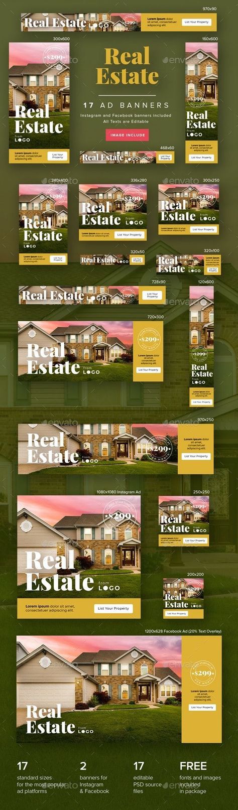 Real Estate Ad Banners Banner Real Estate, Google Ads Banner, Google Banner Ads, Adwords Banner, Property Ads, Google Banner, Real Estate Banner, Home Appraisal, Property Ad