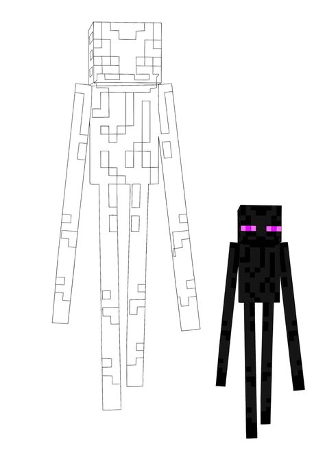 Minecraft Enderman Coloring Pages - 2 Free Coloring Sheets (2021) Minecraft Tattoo, Printable Minecraft, Minecraft Enderman, Lego Coloring, Minecraft Printables, Free Printable Coloring Sheets, Minecraft Coloring Pages, Minecraft Drawings, Minecraft Characters