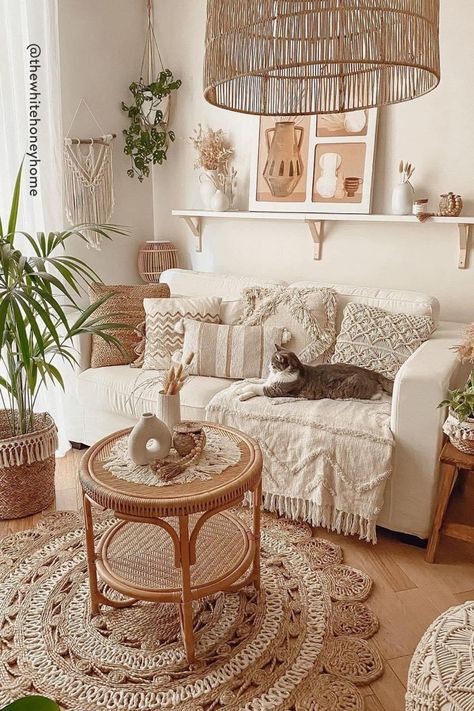 Rustic Boho Living Room Decor, Zen Room Decor, Bohemian Living Room Decor, Boho Styl, Chic Interior Design, Boho Living Room Decor, Well Decor, Minimalist Home Decor, Styl Boho