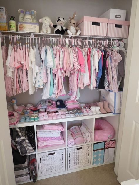 Pinterest Purple Princess Room Ideas, Infants Room Ideas, Pink Purple Nursery, Pink And Purple Nursery Ideas, Toddler Girl Bedroom Organization Ideas, Baby Closet Organization Small Spaces, Reborn Nursery Ideas, Nursery Room Inspiration Pink, Baby Girl Closet Organization