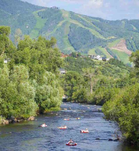 steamboat summer tubing Steamboat Springs Colorado Summer, Steamboat Colorado, Summer Tube, Steamboat Springs Colorado, Moving To Colorado, Tubing River, Colorado Summer, Ski Mountain, Best Ski Resorts