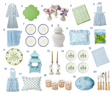 Mrs Alice, Pagoda Garden, Starter Plates, Pagoda Lanterns, Bamboo Trellis, Garden Cushions, Gardening Apron, Pot Set, Blue Candles