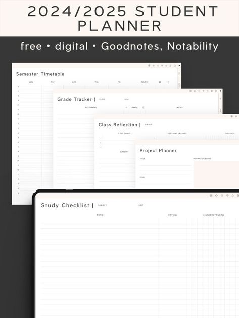 digital planner for ipad Goodnotes Template Free Student, Kindle Hacks, Free Goodnotes Templates, Planner Templates Goodnotes, Goodnotes Free, Planner Template Free, Planners For Ipad, Free Weekly Planner Templates, Digital Planner For Ipad