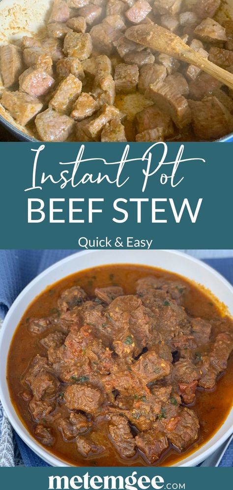 Learn how to cook beef stew low and slow on the stovetop or pressure cook it in the Instant Pot with this easy recipe. Beef stew is a Caribbean staple; chunky cuts of meat cooked with spices and fresh herbs until they're melt-in-your-mouth tender Recipe Beef Stew, Quick Beef Stew, Cooking Stew Beef, Guyanese Recipes, Recipe Beef, Pot Beef Stew, Whole 30 Diet, Beef Curry, How To Cook Beef