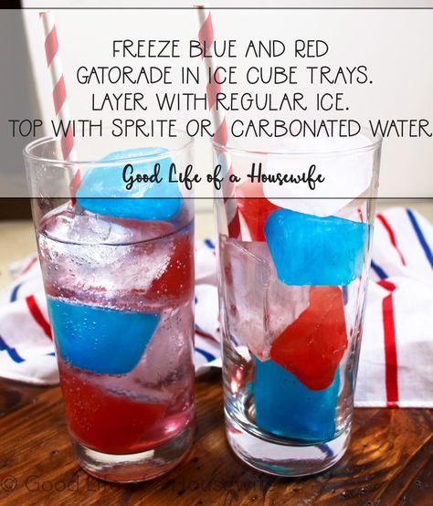 Fourth Of July Drinks, 4th July Food, Patriotic Food, 4th Of July Desserts, Kid Drinks, Fourth Of July Food, Center Ideas, 4th Of July Celebration, Recipes Crockpot