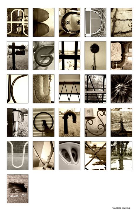 I have always wanted to do this! I would love to do this and spell out Poulsen. :) Photographing Objects, Photography Alphabet, Abc Photography, Alphabet Art Photography, Letter Art Photography, Alphabet Photography Letters, Nature Letters, Free Printable Alphabet, Collage Creator