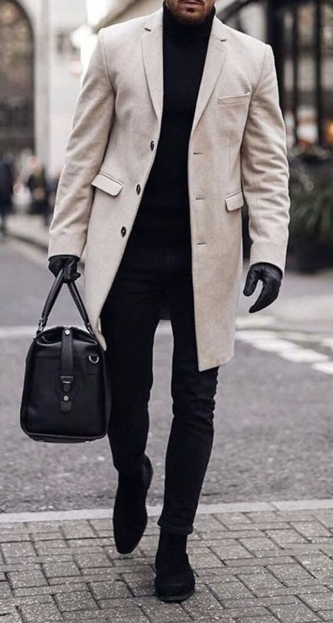 Excellent shorts💯💯By the way recommended Trench Coat Outfit Winter, Sport Coat Outfit, Tweed Overcoat, Dark Jean, Winter Coat Outfits, Mens Business Casual Outfits, Trench Coat Outfit, Winter Trench Coat, Coat Outfit