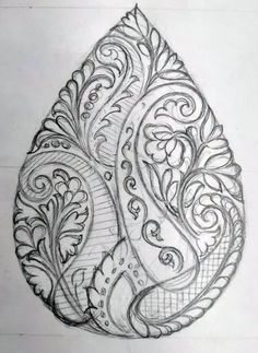 Design On Paper, Aari Design, Tattoo Zeichnungen, Flower Drawing Design, Border Embroidery Designs, Pola Sulam, Embroidery Neck Designs, Embroidery Flowers Pattern, Handwork Embroidery Design