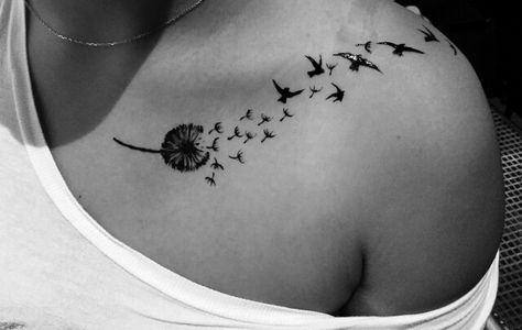 Dandelion Tattoo Meaning, Girl Rib Tattoos, Dandelion Tattoo Design, Dandelion Tattoo, A Dandelion, Stomach Tattoos, Side Tattoos, Women's Tattoo, Ink Master