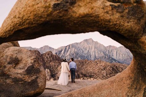 Vows at sunrise, rock climbing, and insane scenery? Say less, I'm in. This adventure elopement in the Alabama Hills was so unbelievably beautiful! California elopement • desert elopement • rock climbing elopement in the southern california desert Elopement Desert, Alabama Hills, Say Less, Beautiful California, Desert Elopement, Elopement Styling, California Desert, California Elopement, Mountain Elopement