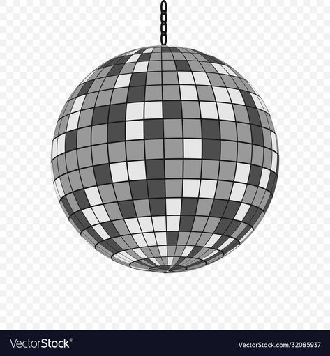 Mirror Ball Drawing, Mirror Disco Ball, Ball Drawing, Mirror Ball, Club Party, Disco Ball, Design Element, Party Design, Drawing Tutorial