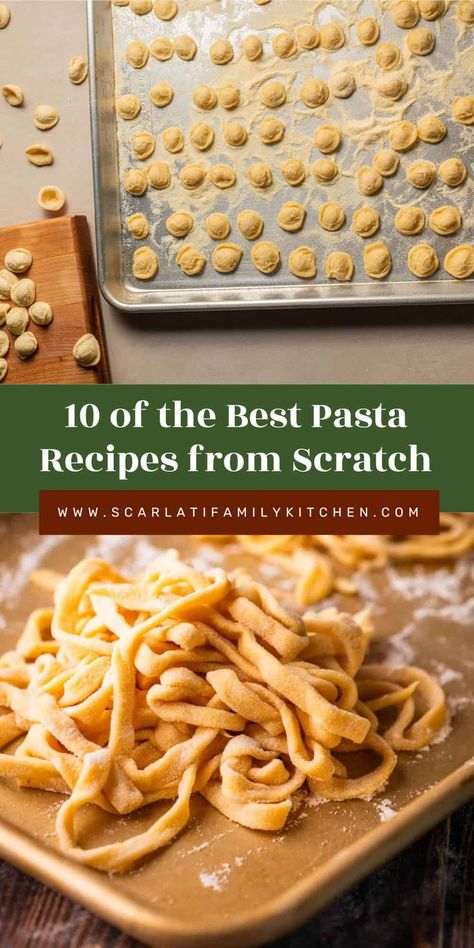 Bring your family and friends together in the kitchen with Homemade Pasta and Noodles Recipes. Learn how to make Potato Gnocchi, Hand Rolled Tuscan Pici Pasta, and more! Pasta Dough Recipes 00 Flour, Homemade Sourdough Pasta, Homemade Basic Foods, Pici Pasta Recipes, Homemade Pasta Ideas, Homemade Shell Pasta, Pasta Noodle Recipes Homemade, Homemade Macaroni Noodles, Best Homemade Pasta Recipe