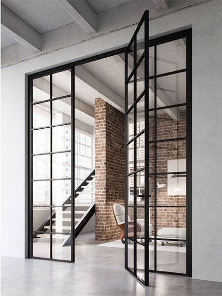 Crittal Doors, Art Deco Doors, Porte In Ferro, Crittal Windows, Door Dividers, Glass Room Divider, Metal Windows, Industrial Door, Elegant Doors