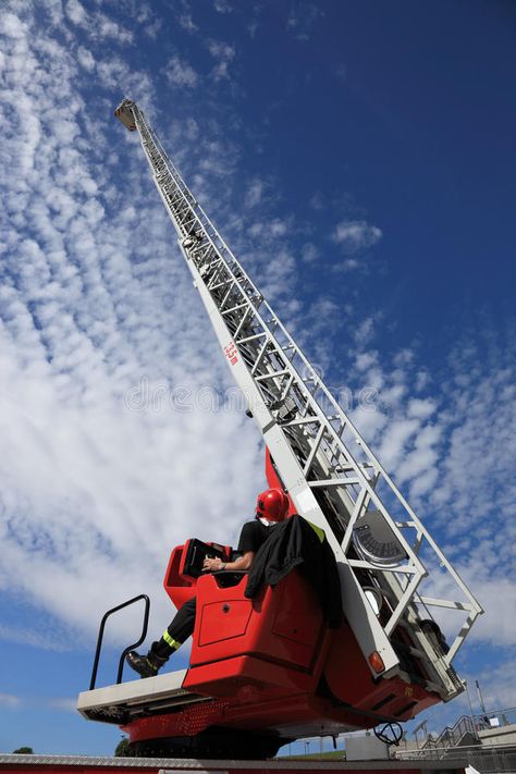 Fire truck ladder. Firefighter serving with the fire truck ladder extended , #spon, #ladder, #truck, #Fire, #Firefighter, #extended #ad Elgin Illinois, Quote Backgrounds, House Fire, Red Flag, Fire Truck, No 5, Ambulance, Funny Signs, Fire Trucks