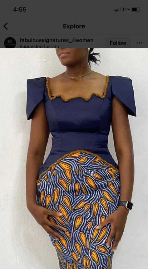 Skirt And Top Ankara Styles, Short Ankara Dresses Classy, Ankara Corset, Modest Dresses Fashion, Corporate Dress, African Print Dress Ankara, Mode Turban, Short Dress Styles, African Wear Dresses