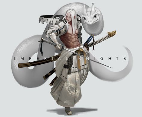 Samurai Art, Fantasy Warrior, Character Design Male, 판타지 아트, Fantasy Inspiration, 영감을 주는 캐릭터, Character Design References, Dnd Characters, Fantasy Artwork