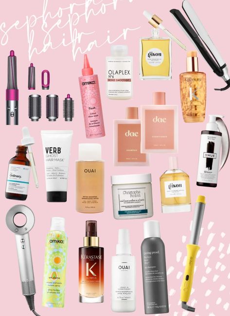 Best Sephora Hair Products, Hair Products Sephora, Dry Hair Products, Best Products For Thinning Hair, Hair Serums, Sephora Hair Products, Best Hair Products For Fine Hair, Hair Styling Products, Perfect Serum Shampoo