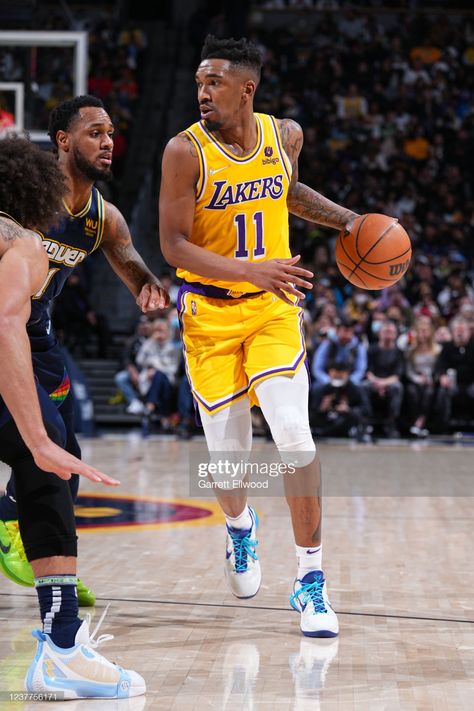 News Photo : Malik Monk of the Los Angeles Lakers handles the... Malik Monk, Denver Nuggets, January 15, Los Angeles Lakers, Denver, Nba, Getty Images, Resolution, Sports Jersey