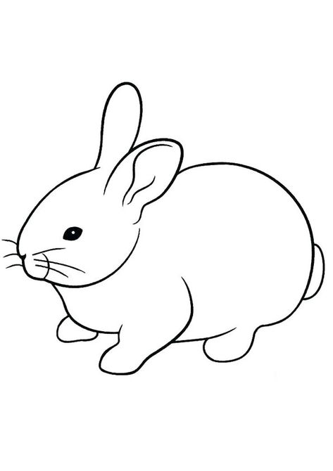 Pet Animals Drawing, Rabbit Coloring Pages, Rabbit Coloring, Bunny Coloring, Easter Bunny Colouring, Rabbit Colors, Animal Templates, Funny Rabbit, Bunny Coloring Pages