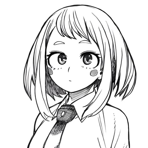 Ochako Uraraka, Manga Pages, Cute Profile Pictures, Cute Art Styles, My Hero Academia Manga, Anime Sketch, Drawing Base, Izuku Midoriya, Cute Anime Character