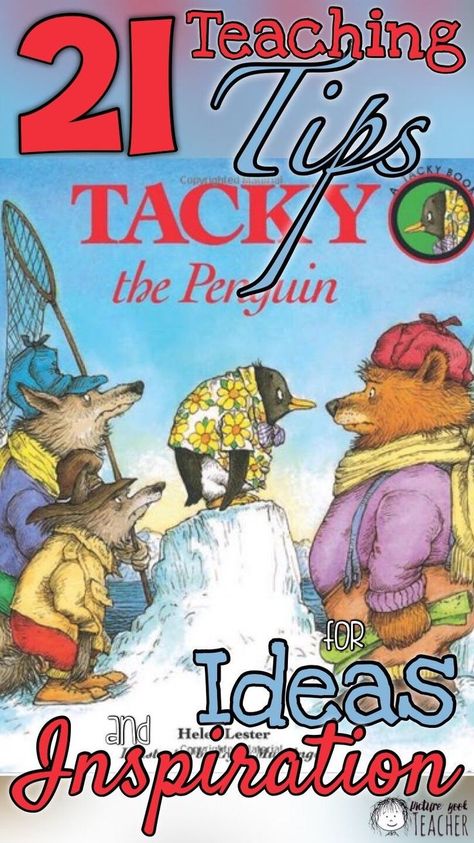 Grab some inspiration with these teaching tips for your read aloud of Tacky the Penguin.#ThePictureBookTeacher #TackyThePenguin #PictureBooks #ReadAlouds Tacky The Penguin, Penguin Activities, Penguin Theme, Penguin Craft, Polar Animals, Penguin Book, The Penguin, Arctic Animals, Penguin Books