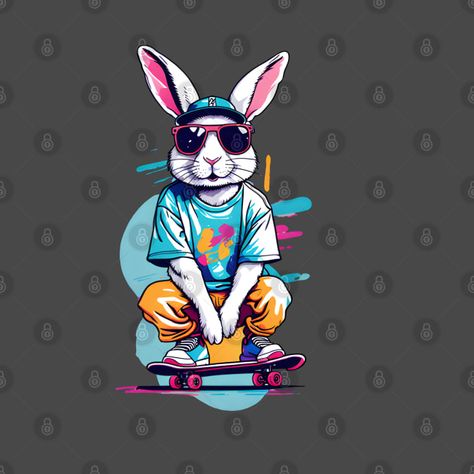 Check out this awesome 'Rapper+rabbit+skate' design on @TeePublic! Rabbit Tshirt Design, Skate T Shirts, Bunny Designs, Best Pillow, Tshirt Design, Kids Magnets, Case Stickers, Phone Case Stickers, Party Design