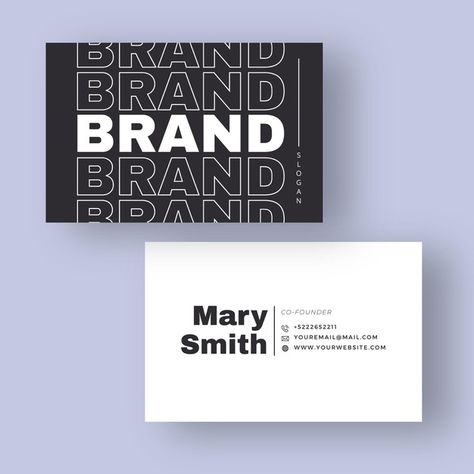 Business Card Presentation, Freelance Graphic Designer Business Card, Edgy Business Cards, Bold Business Card, Business Card Graphic Designers, Visit Card Design, Business Cards Graphic Design, Graphic Designer Business Card, Business Card Layout