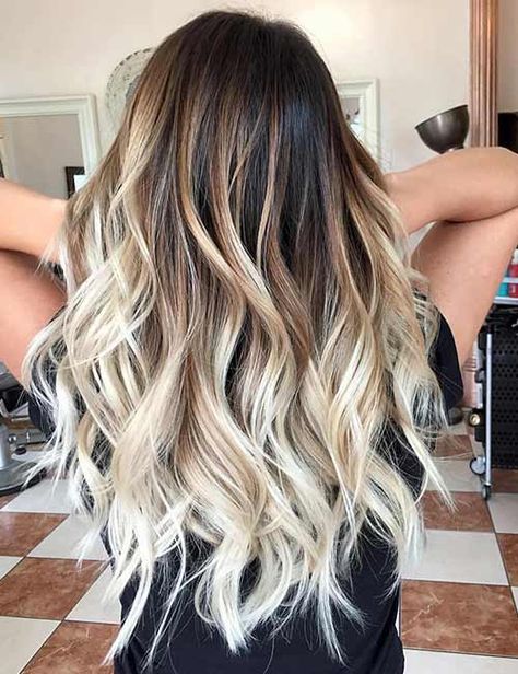 Best Ombre Hair, Makeup Tip, Brown Hair With Blonde Highlights, Ombré Hair, Brown Blonde Hair, Ombre Hair Color, Hair Color Balayage, Platinum Blonde, Light Brown Hair