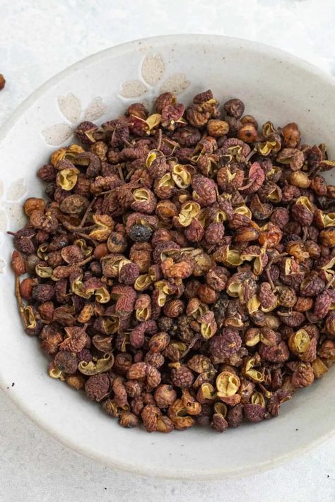 Sichuan Peppercorns - What They Are and How to Use Them - Chili Pepper Madness Sichuan Peppercorn Recipes, Chinese Foods, Asian Grocery Store, Spice Blends Recipes, Sichuan Peppercorn, Plant Based Whole Foods, Sichuan Pepper, Dried Berries, Ash Tree