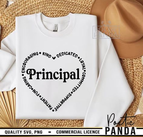 Principal SVG PNG, Gift To Principal Svg, School Principal Svg, Principal Shirt Svg, Difference Maker Svg, Principal Word Art Heart Shape School Principal, Art Heart, Shirt Printing, Iron On Vinyl, Vinyl Fabric, Silhouette Studio Designer Edition, Shirt Svg, Transfer Vinyl, Heat Transfer Vinyl