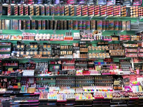 Bulk Beauty Supplies, Beauty Supply Aesthetic, Wholesale Makeup Suppliers, Cosmetic Stores, Santee Alley, Wholesale Cosmetics, Makeup Display, Fixing Spray, Wholesale Makeup