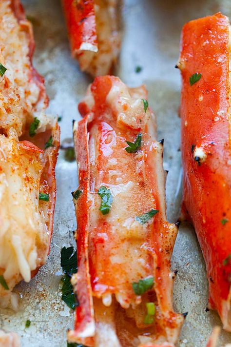 Red Lobster Crab Legs Recipe, Surf And Turf Recipes Crab, Grilled King Crab Legs Recipe, How To Cook Crab Meat, Steak And Crab Legs Dinner, King Crab Legs Recipe Ovens, Baked King Crab Legs Oven, How To Cook King Crab Legs At Home, Baked Crab Legs Oven