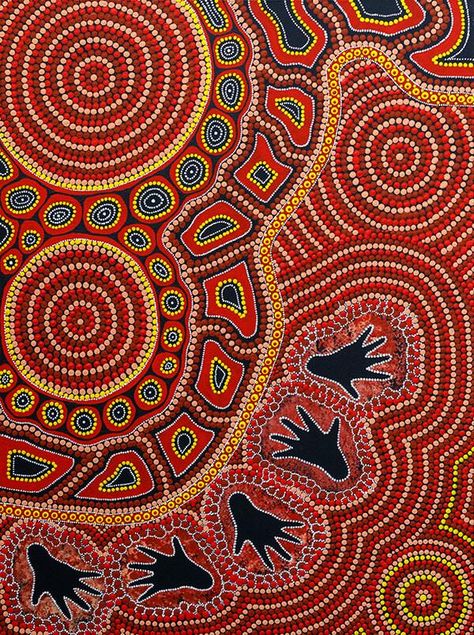 Aboriginal Art Australian, Aboriginal Fabric, Aboriginal Dot Painting, Indigenous Australian Art, Aboriginal Dot Art, Aboriginal Painting, Aboriginal Artwork, Tableau Art, Mandala Painting