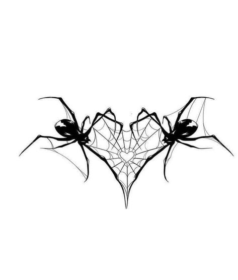 Goth Tattoo Drawings, Spider Tattoo Meaning, Matching Spider Tattoos, Spider Leg Tattoo, Spider Tattoo Behind Ear, Spider With Web Tattoo, Blackwork Back Tattoo, Tattoo Ideas Horror, Spider Man Tattoo Ideas