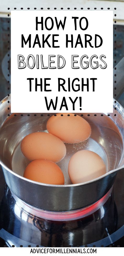 How to make hard boiled eggs the right way How To Boil An Egg, How To Boil Eggs So They Peel Easy, Hard Boiled Eggs Stove Top, Creative Egg Recipes, How To Boil Eggs, Easy Peel Eggs, Medium Boiled Eggs, Cooking Hard Boiled Eggs, Egg Hacks