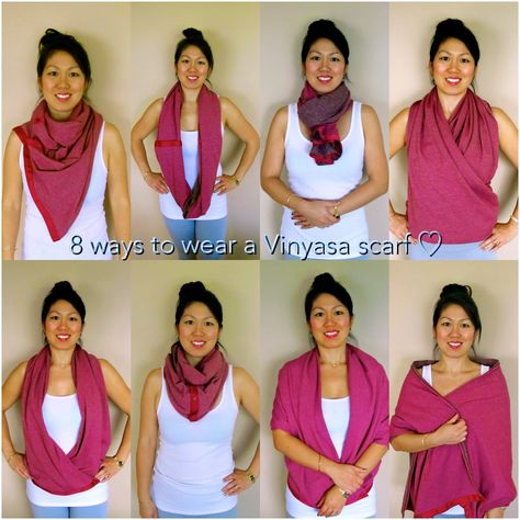 Beauty, Bites & Adorations: Scarf-Ace: Eight Ways to Wear a Lululemon Vinyasa ... Things I Adore, Hot Pink Scarf, Lululemon Scarf, Vinyasa Scarf, Lululemon Vinyasa Scarf, Pink Scarf, Welcome To My World, At Noon, 60 Fashion