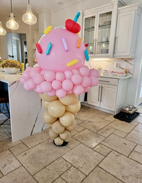 Sweet One First Birthday Balloon Arch, Heres The Scoop First Birthday, Here's The Scoop Birthday Party, 2 Scoops Are Better Than 1 Birthday Party, Ice Cream And Donuts Birthday Party, Candy Balloon Arch, Three Scoops Of Fun Birthday Party Ideas, Sweet One Balloon Arch, Ice Cream Balloon Garland