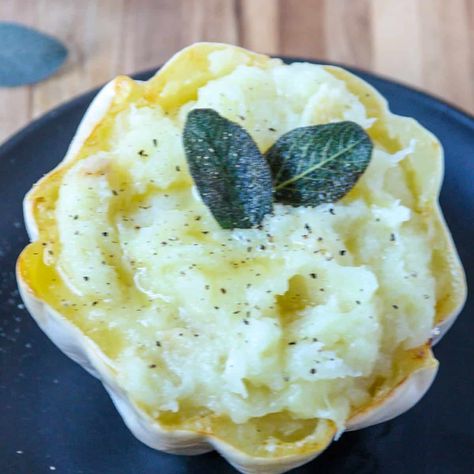 Mashed Spaghetti Squash, Mash Potato Squash Recipes, Mashed Potato Squash Recipes, Potato Replacement, Mashed Potato Squash, Potato Squash, Pressure Cooker Potatoes, Cooking Mashed Potatoes, Mashed Squash