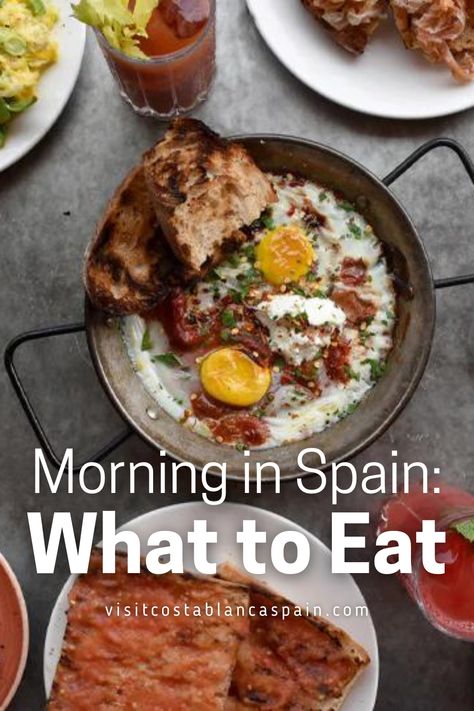 Uncover the secrets of a Spanish breakfast! From simple tostadas to indulgent churros con chocolate, explore the diverse morning offerings across Spain. Learn about the importance of olive oil and fresh ingredients in Spanish cuisine. Discover regional specialties like Catalan pa amb tomàquet and Andalusian pitufo granadino. Find out how to make popular dishes like tortilla española and huevos rotos at home. Experience the flavors and traditions of a Spanish morning without leaving your kitchen. Breakfast In Spain, Spanish Salads Traditional, Spain Meals, Spanish Dinners, Spanish Salad, Gluten Free Dairy Free Breakfast, Spanish Breakfast, Spanish Dinner, Churros Con Chocolate