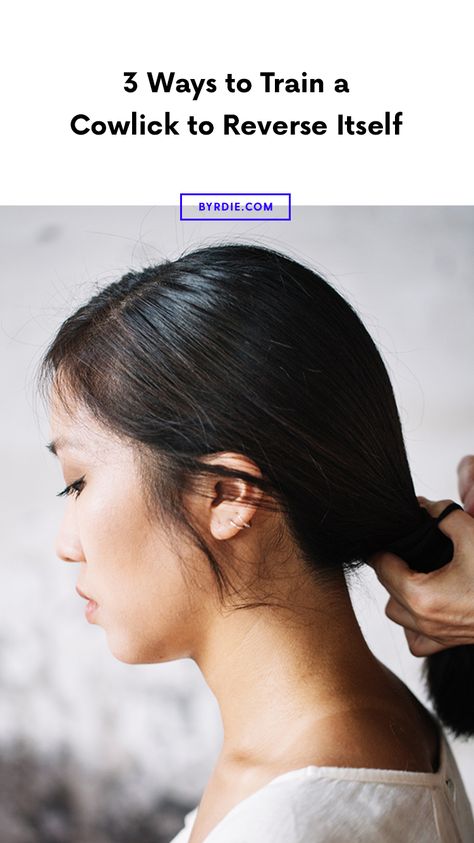 How to get rid of a cowlick How To Get Rid Of A Cowlick, Cow Lick Hair How To Get Rid, How To Get Rid Of Cowlick In Hair, Front Cowlick Hairstyles Women, How To Fix A Cowlick Back Of Head, Cowlick Back Of Head, Cow Lick Hair, Cowlick Bangs, Cowlick Hair